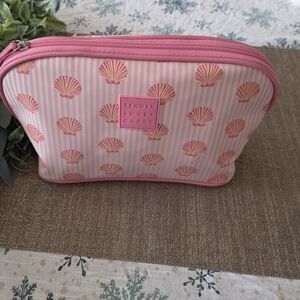 Pink Shell Pattern Cosmetic Bag